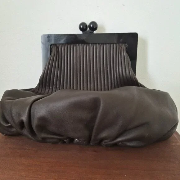 Marni Brown Clutch Bag - Picture 2 of 8